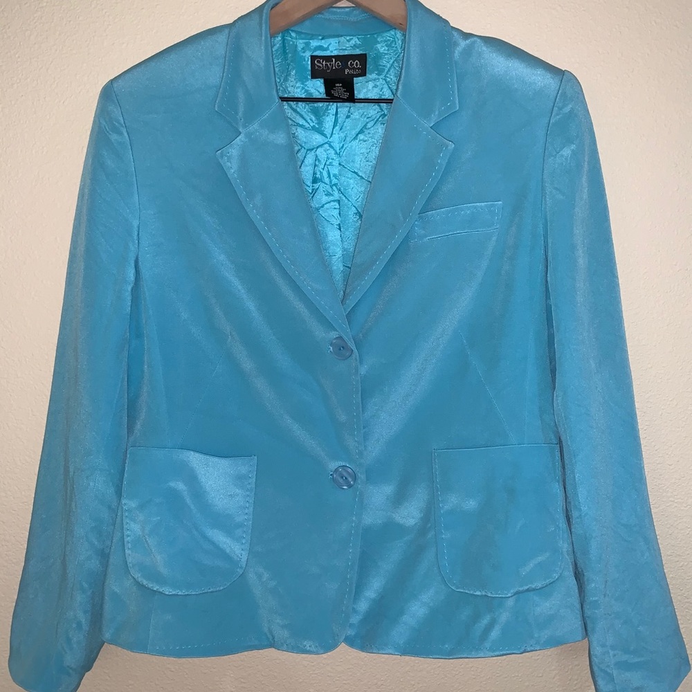 Style&Co 100% silk blazer